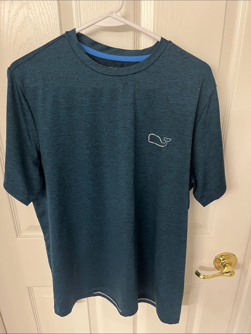 Vineyard Vines Dark Teal Heather Whale Tee